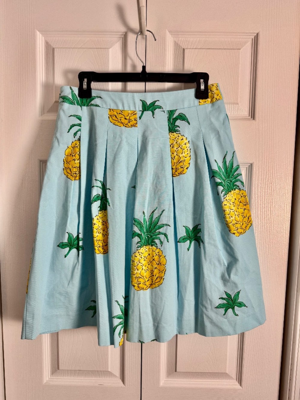 Talbots NWT light blue pineapple print skirt - Size 6P